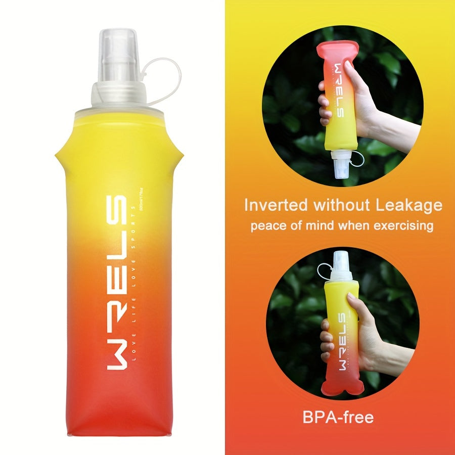 2pcs Collapsible Silicone Water Bottles - 8.5oz & 17oz, BPA-Free