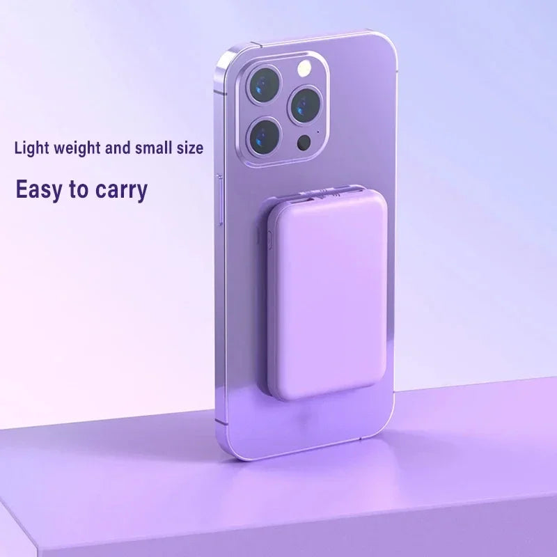 Wireless Power Bank Ultra-Thin Super Fast Charging For iPhone Samsung Huawei