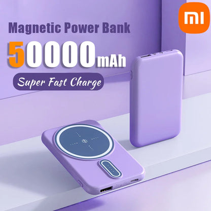 Wireless Power Bank Ultra-Thin Super Fast Charging For iPhone Samsung Huawei